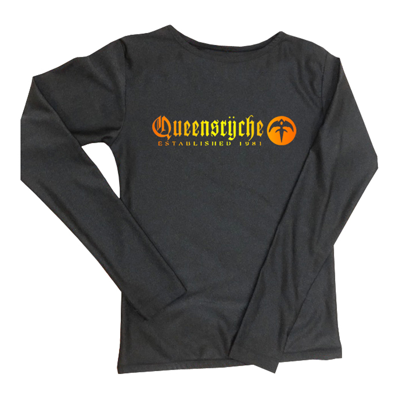 Kaos Queensryche Tshirt Tangan Panjang 100% Cotton