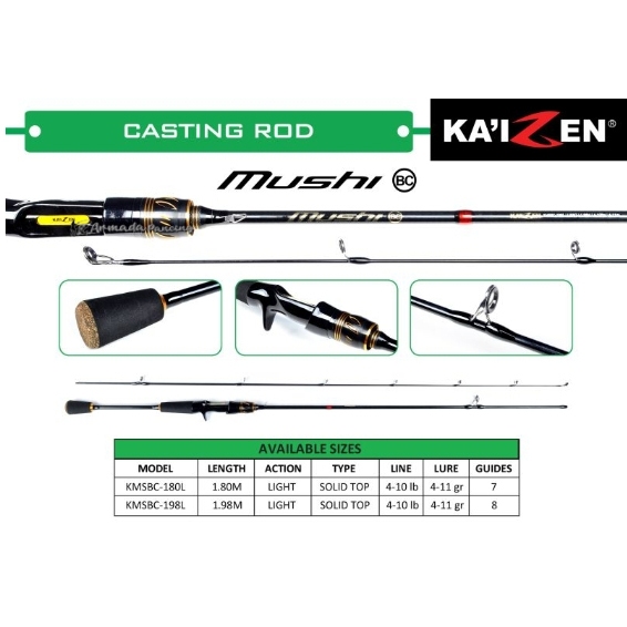 Joran Kaizen MUSHI | Kaizen WASHI | Baitcasting Rod | Joran BC