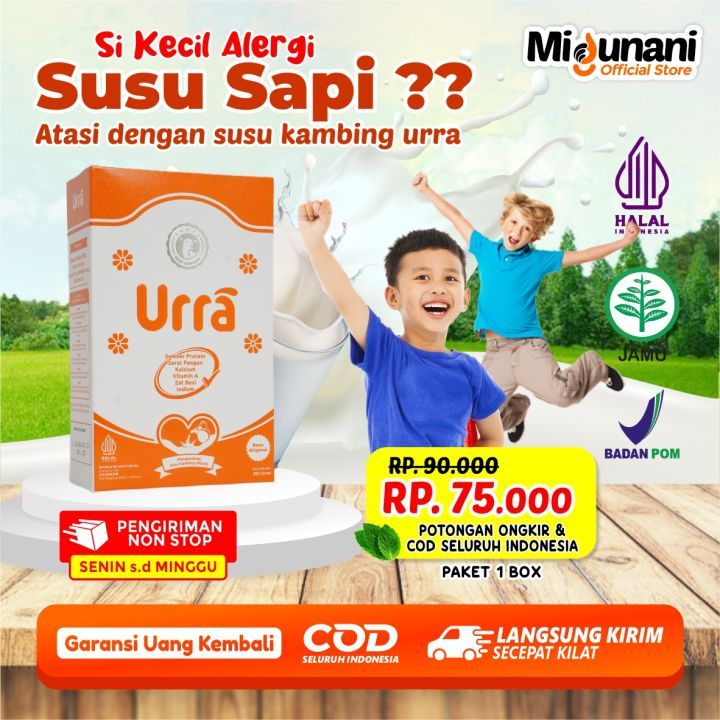 

SUSU URRA Original Susu Penambah Berat Badan Anak | Susu Kambing Saneen Halal BPOM Original