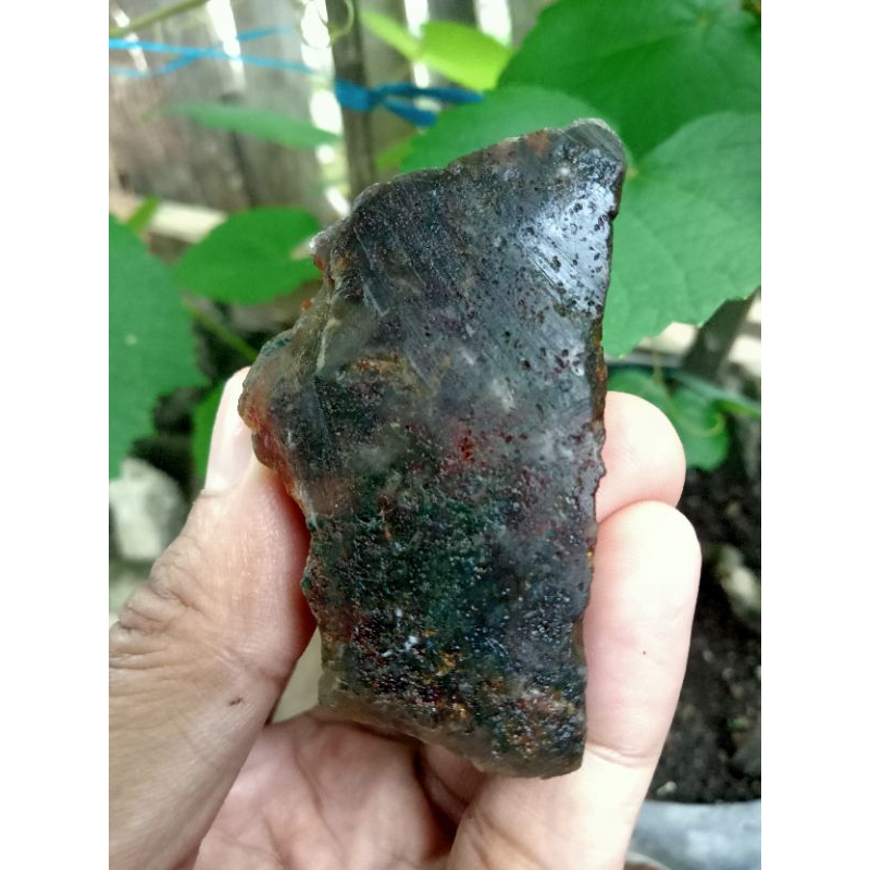 ✅ Batu Lumut Suliki Pancawarna ( Rough / Bahan Batu Akik Natural asli Suliki - bukan bacan obi fire 
