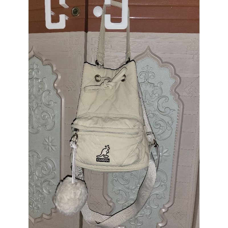 Kangol Quilty Bucket Bag Light Beige