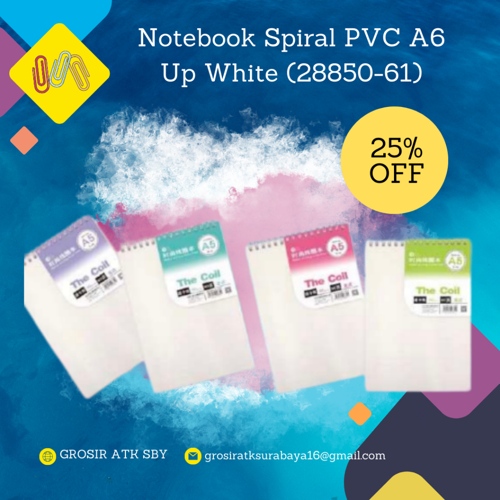 

Notebook Buku Agenda Catatan Model Spiral PVC Ukuran A7