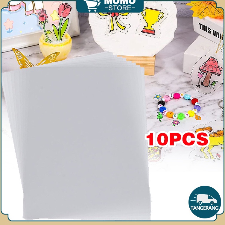 

Baru Untung 1 PCS Heat Shrink Paper Set Clear Heat Shrink Sheets Kids Shrinkable Plastic Sheets Craft