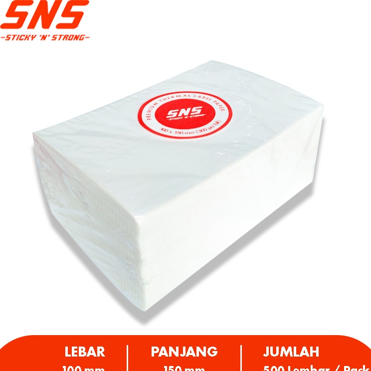 

Serba Hemat LABEL THERMAL KERTAS THERMAL STICKER THERMAL 1x15 mm A6 5 Lembar