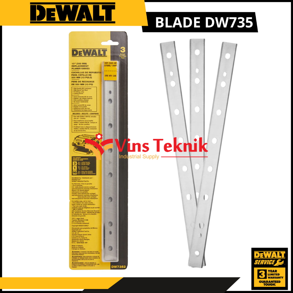 Mata planner thicknesser Hss DW735 Dewalt DW 735 13"