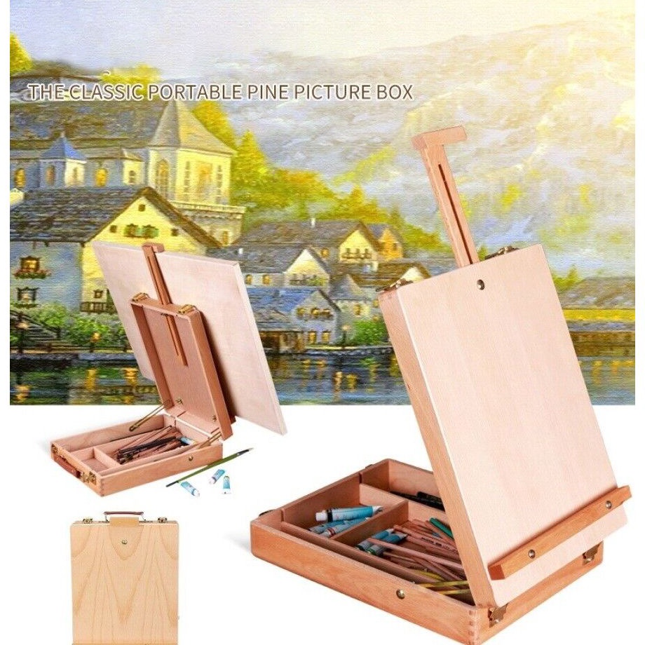

Stock Update Adjustable Wooden Table Desk Art Drawing Board Canvas Sketch Easel 36