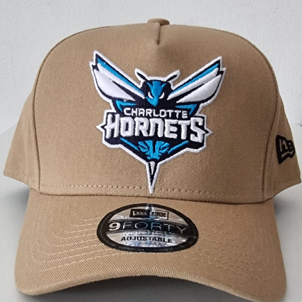 Topi Bisbol Hornets Cream Logo Biru Unisex