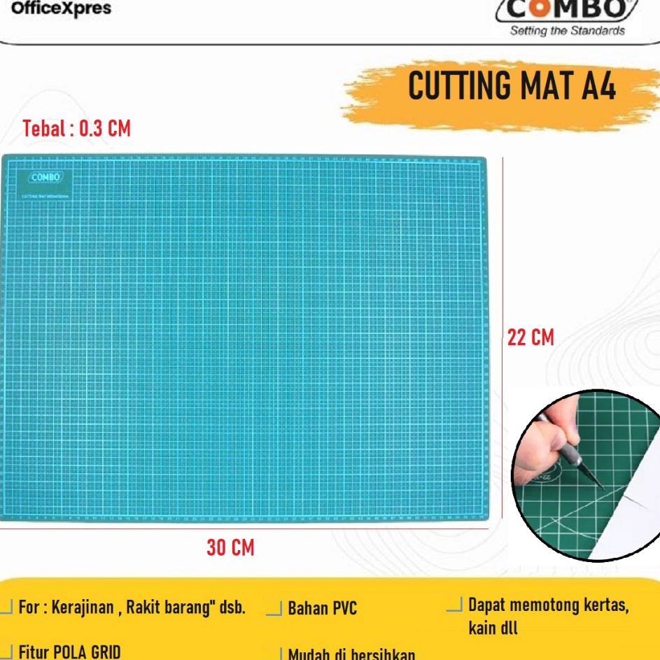 

Garansi Termurah Alat Pemotong Cutting Mat Alas Tatakan Potong kertas A4 Combo Alas Potong Cutting Mat A4