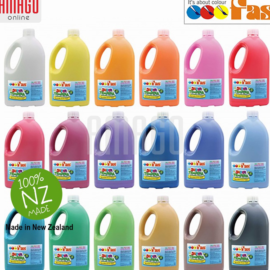 

Model Populer Cat Poster Lukis FAS Super Tempera Washable Poster Paint 2 liter Pilih Warna