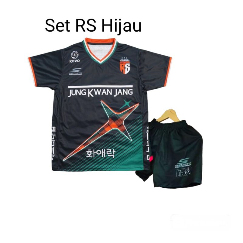 Set Kaos voli wanita printing baju voli proliga kerea