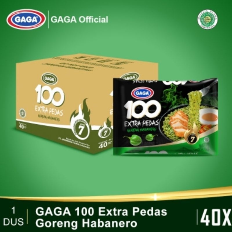 

GAGA 100 Extra Pedas Goreng Habanero 85g. (1 DUS)