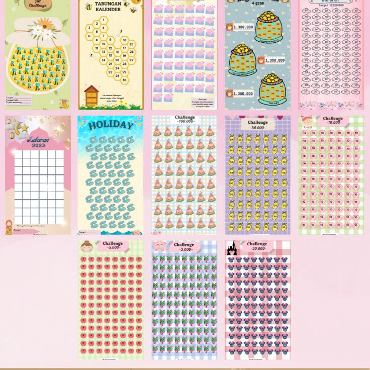 

Murah Belanja Tantangan Menabung 12lembar TANPA LUBANG