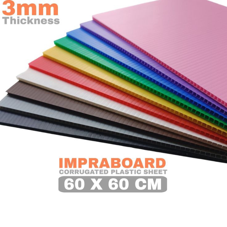

Garansi Pemesanan Infraboard Impraboard 3mm 6 x 6 cm 6x6 cm 6x6cm PP Board Art Board Imfraboard Karton Plastik