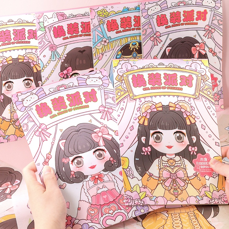 

Stock Update Buku stiker dress up princess cantik Ratus ganti kostum lucu Sticker change make up show cute girl Mainan edukasi baju bajuan anak perempuan Buku aktivitas model karaker kartun