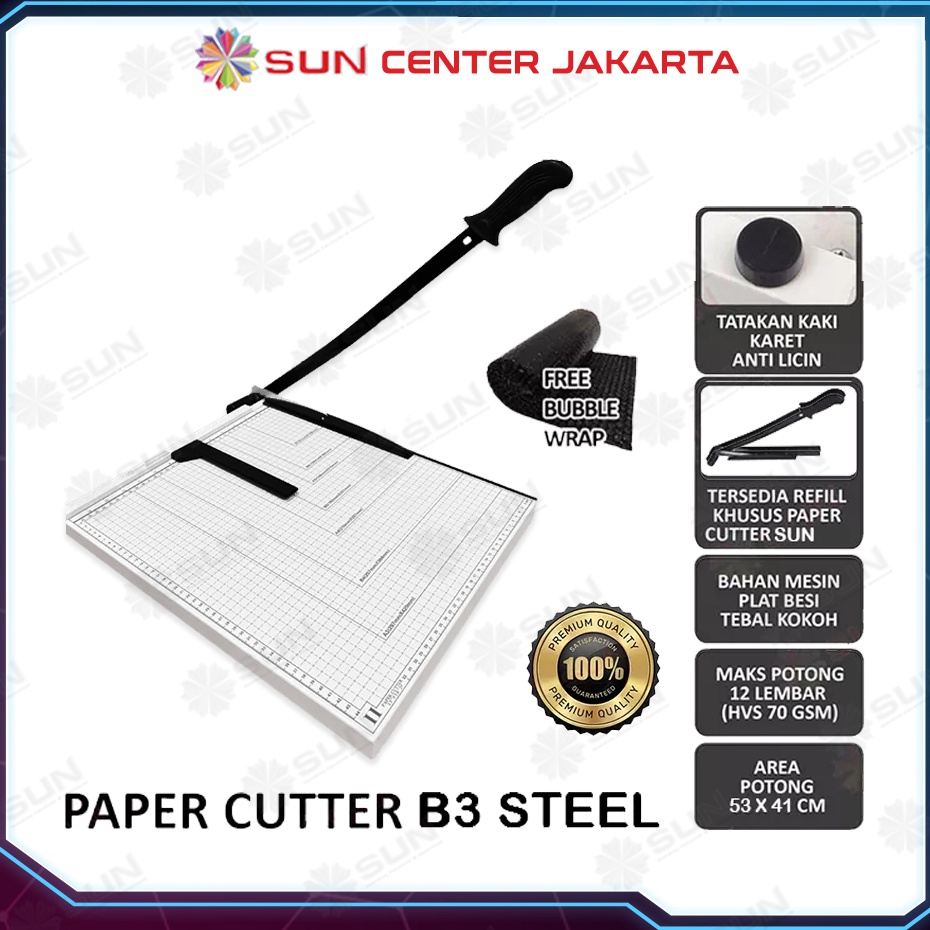 

Harga Obral Paper Cutter A3 A3 B3 Alat Potong Mesin Pemotong Kertas HVS Sticker Dos PVC ID Card Yellow Board Art Paper Vinyl Bontax Camel Kertas Foto A5 A4 F4 B4 Glossy Silky Glossy Photo Paper A3