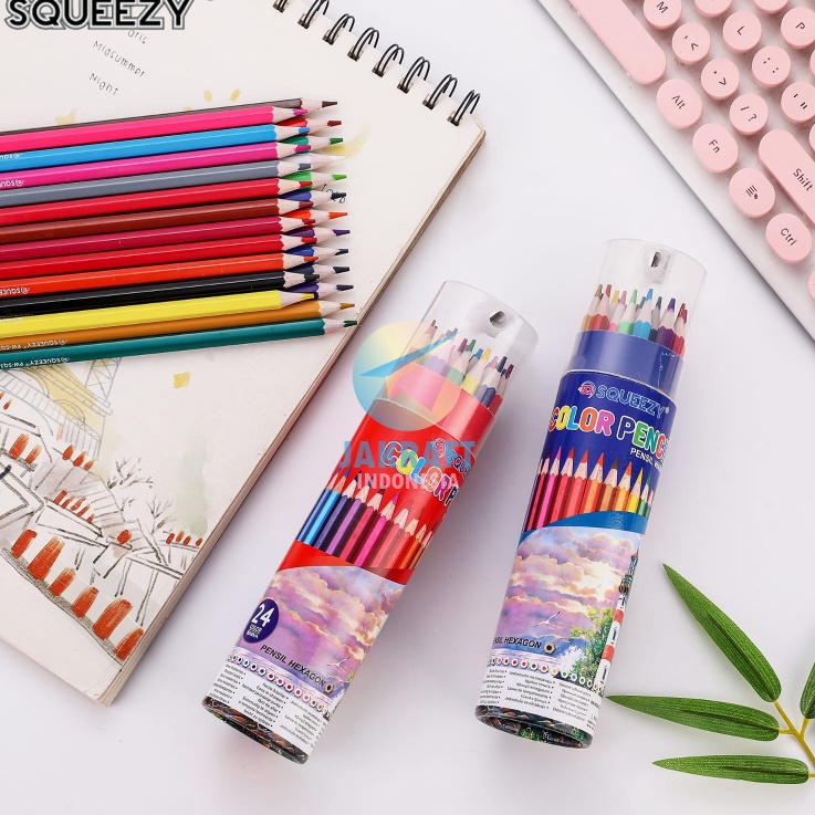 

Update Terunik 24 Pcs Pensil Warna Tabung Panjang 24 Warna SQUEEZY PWSQ324 Murah Berkualitas Aman Non Toxic