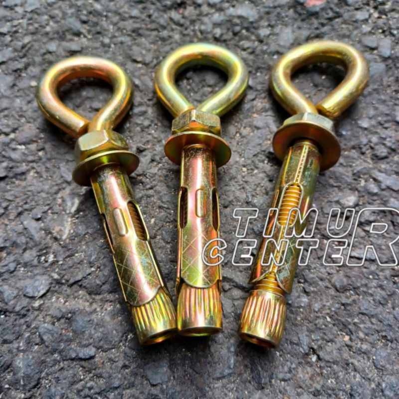 Eye Anchor Dynabolt 6mm 8mm 10mm 12mm 16mm Gantungan Hook Tanam