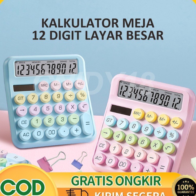 

Baru Laris Baterai GratisKalkulator KetikInspired Tombol Bulat Layar Besar Portable Mudah Digunakan Kalkulator Untuk Kantor