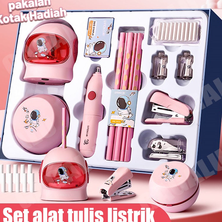 

Borong Murah GAGALU Electric Stationery Set Set Alat Tulis Elektrik Rautan Penghapus Vacuum Pensil 11 In 1 Anak Alat Perkakas Belajar Anak Perempuan Kado