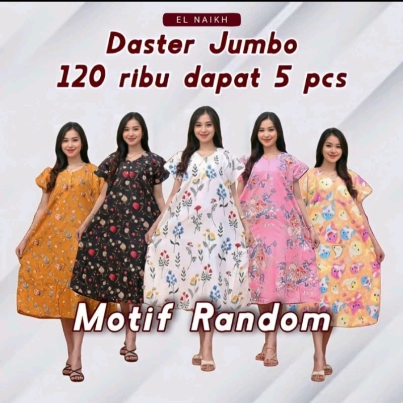 (BISA COD) Daster 100Rb Dapat 5 Pcs | 100Rb Dapat 5 Daster Kekinian | 100Ribu Dapat