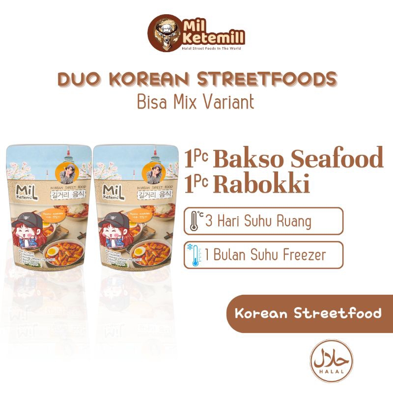 

Baso Seafood Korea & Rabokki Duo Korean Mil Ketemill
