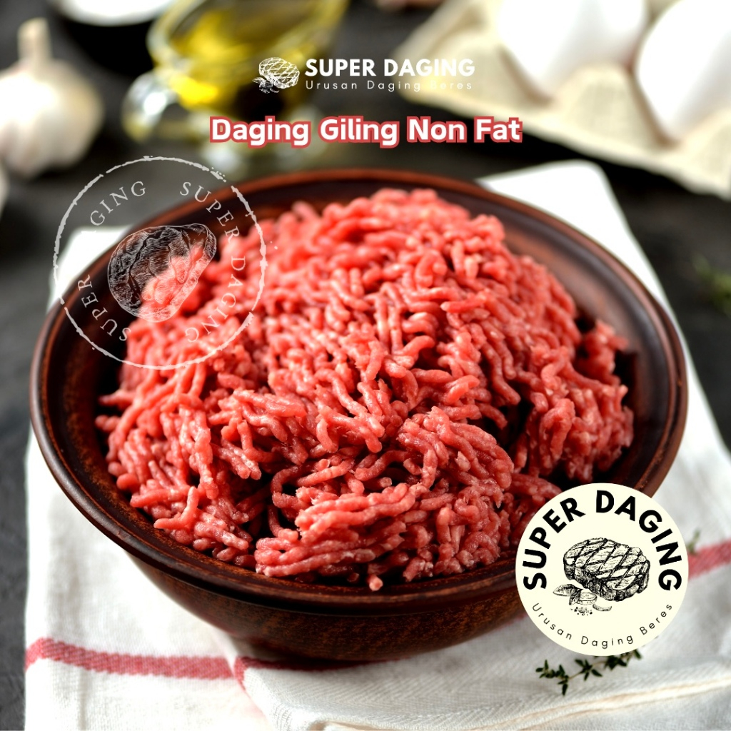 Daging Sapi Giling Premium / Minced Beef NO Fat 1kg - Super Daging Tangerang