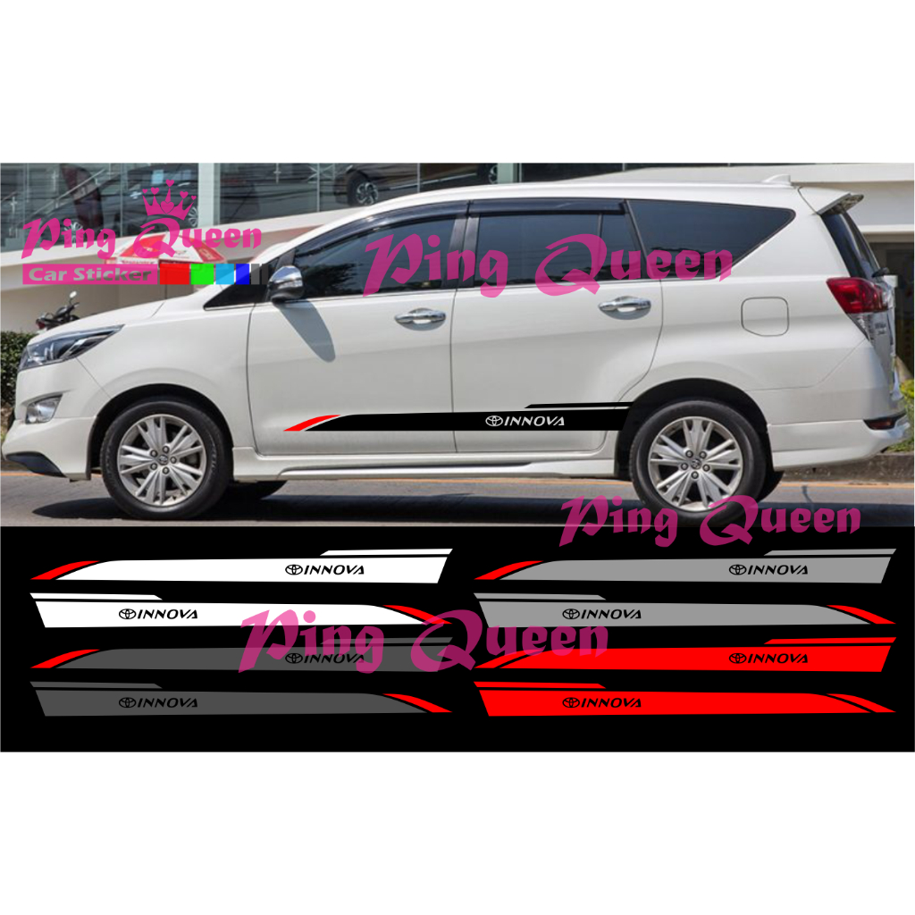 CUTTING STICKER MOBIL INNOVA STICKER LIST MOBIL TOYOTA INNOVA