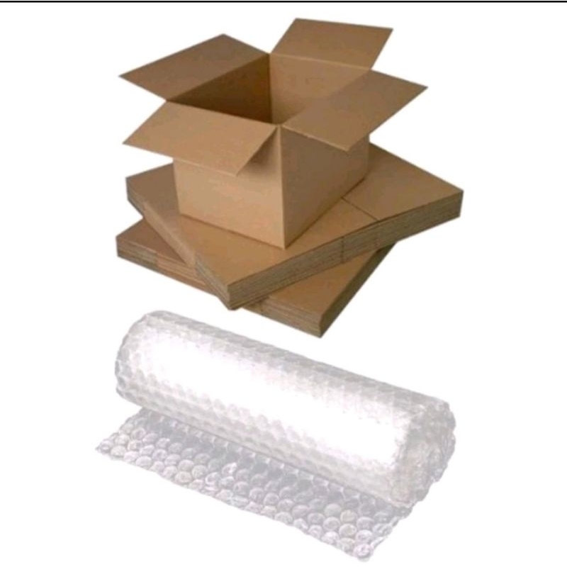 

Packing Tambahan (Kardus + Bubble Wrap)