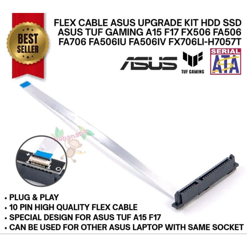 0Asus tuf gaming laptop A15 F17 FX506 hdd sata kabel flex connector