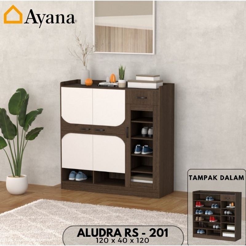 LEMARI SEPATU / TEMPAT SEPATU PINTU KACA / RAK SEPATU