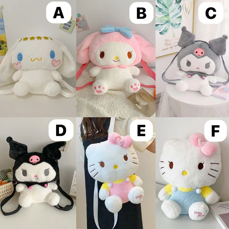 sanrio bag / Tas disney / Tas boneka / Tas sekolah