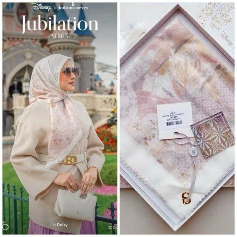 ❌SOLD❌ NEW SCARF BUTTONSCARVES X DISNEY SERIES JUBILATION DAISY