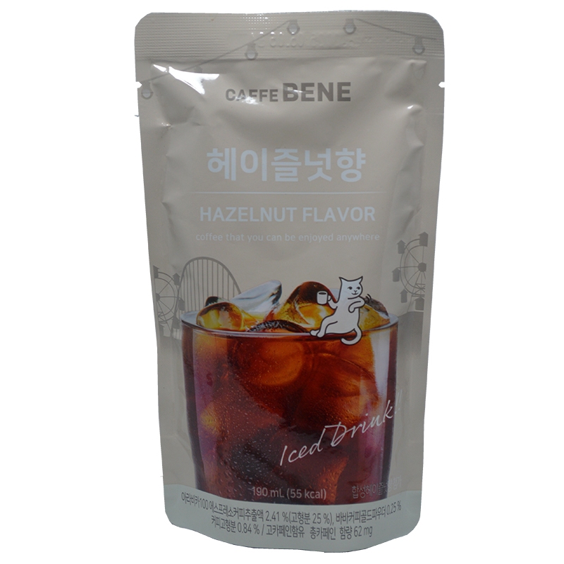 

CAFFEBENE HAZELNUT POUCH COFFEE 190 ML