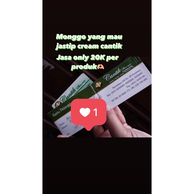 Jastip Klinik Cantik Baratajaya