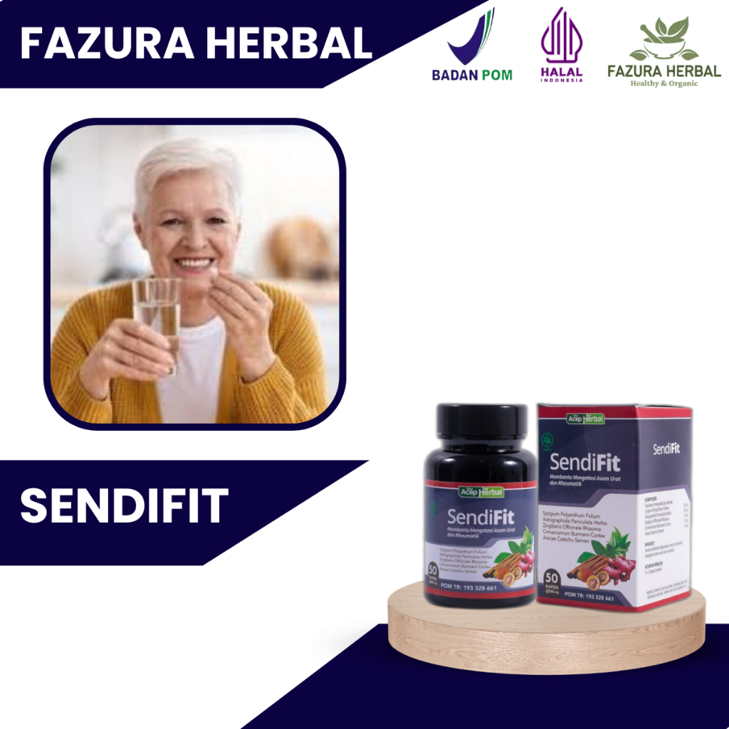 SendiFit - Suplemen Perawatan Tulang Dan Sendi Lansia, Obat Penguat Tulang Dan Sendi Lansia