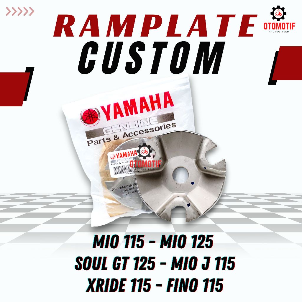 Ramplate Yamaha Mio J Fino Nouvo Karbu Xride Soul gt M3 115 125 Tutup Rumah Roller Ori Custom Upgrad