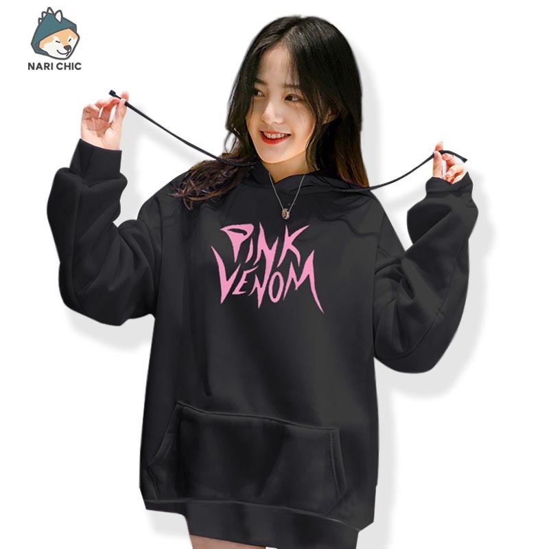 NARI CHICK Sweatshirt Jaket Hoodie Jumper Sablon PINK VENOM (Pria dan Wanita) - Termurah Terlaris