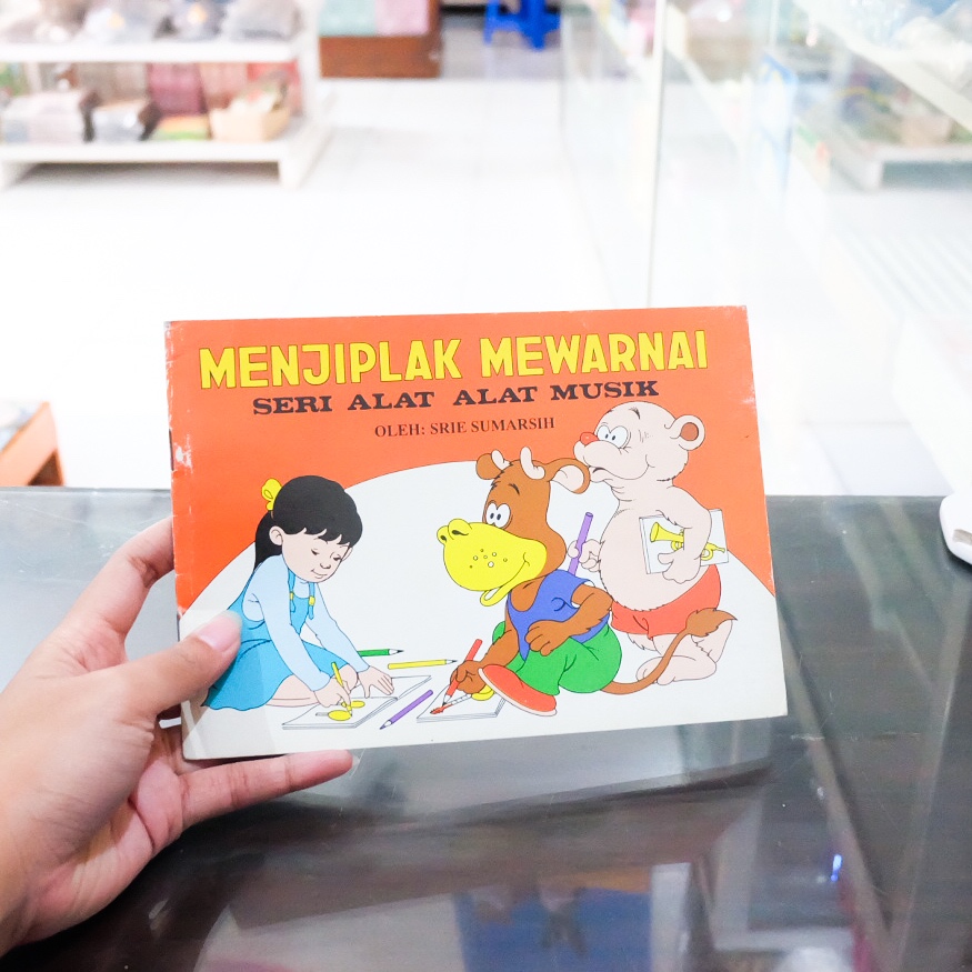 Buku Menjiplak Mewarnai Seri Alat-alat Musik