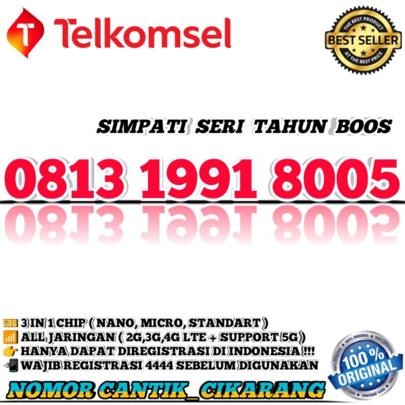 NOMOR CANTIK SIMPATI  KARTU PERDANA NOMOR CANTIK TELKOMSEL NOMOR CANTIK SIMPATI SERI TAHUN LAHIR 199
