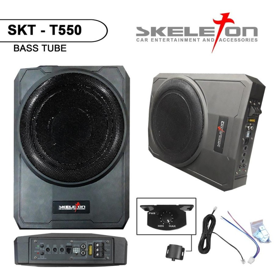 Subwoofer Slim Basstube Active Kolong 10 Inch SKT-T550