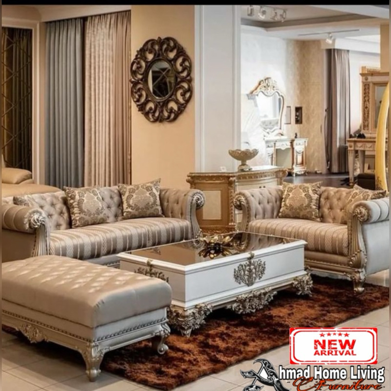 SOFA TAMU MODERN SOFA TAMU MEWAH SOFA UKIR JATI