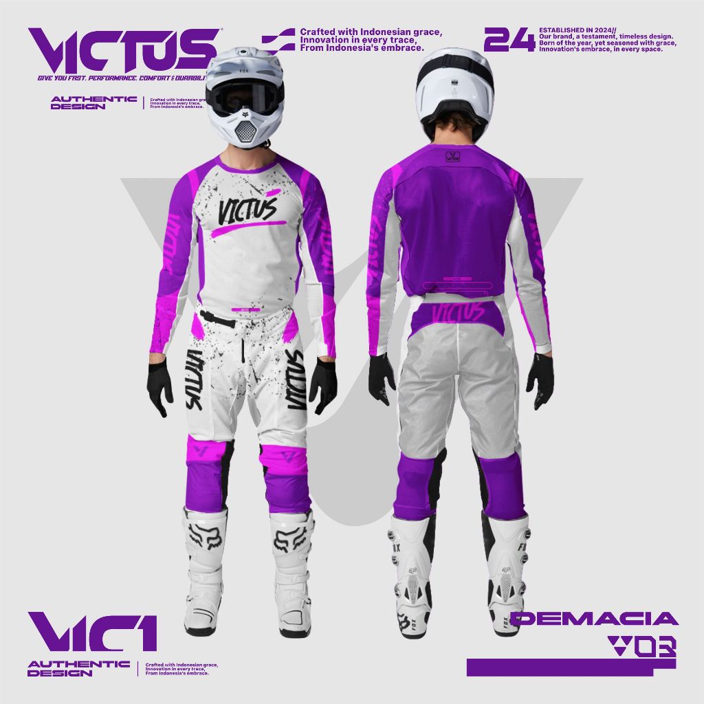 JERSET PREMIUM TRAIL MOTOCROSS ADVENTURE JERSEY SET SETELAN CROSS TRAIL ENDURO GEARSET VICTUS DEMACI