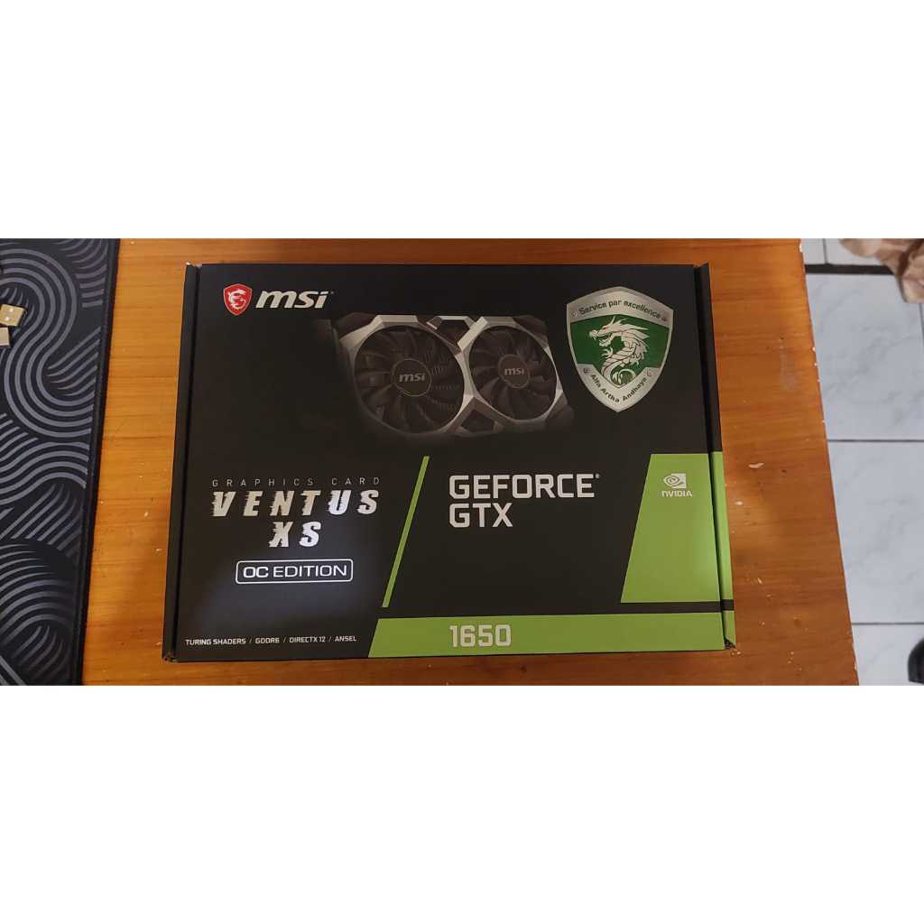 VGA Msi GTX 1650 4GB DDR6 Non Pin Power Gaming