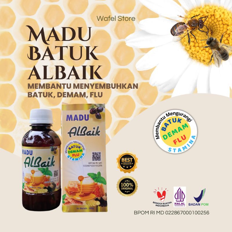 Madu Albaik Batuk, Membantu Meredakan Batuk Si Kecil 280 Gram