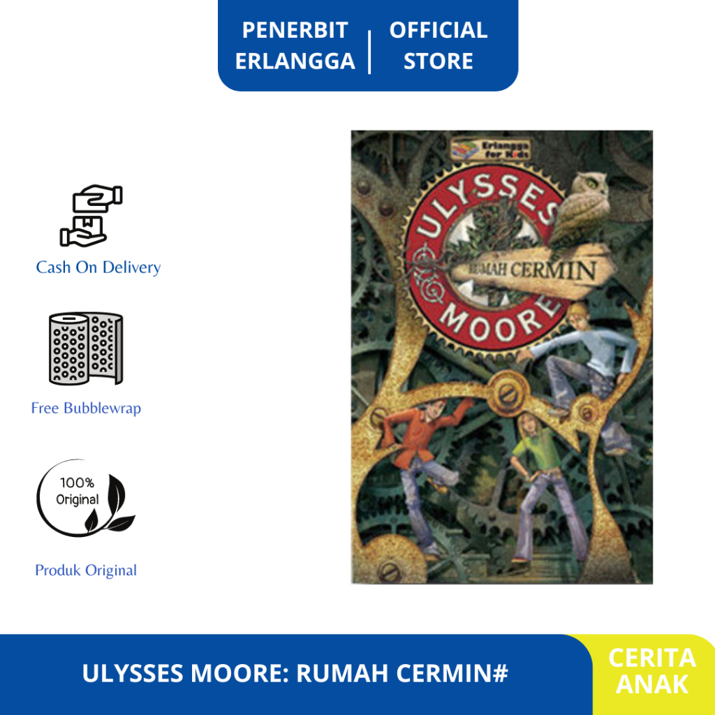 [Erlangga Official] Novel Petualangan Anak: Series Ulysses Moore ke 3: Rumah Cermin