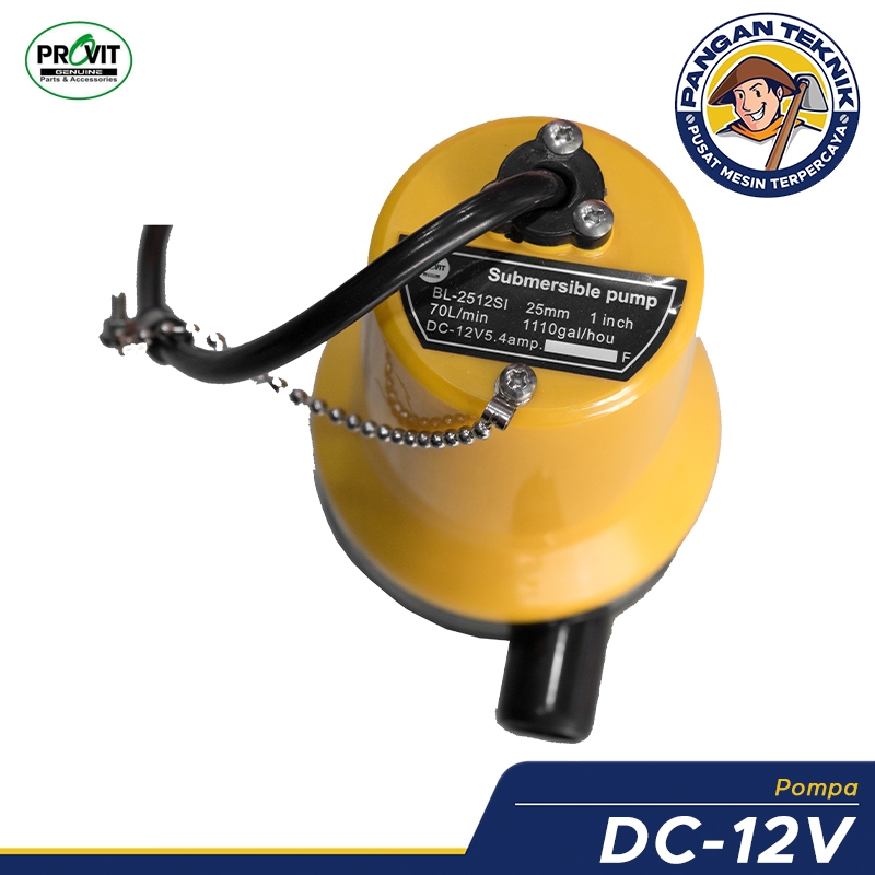 POMPA AIR CELUP ( SUBMERSIBLE PUMP ) PROVIT DC-12 VOLT