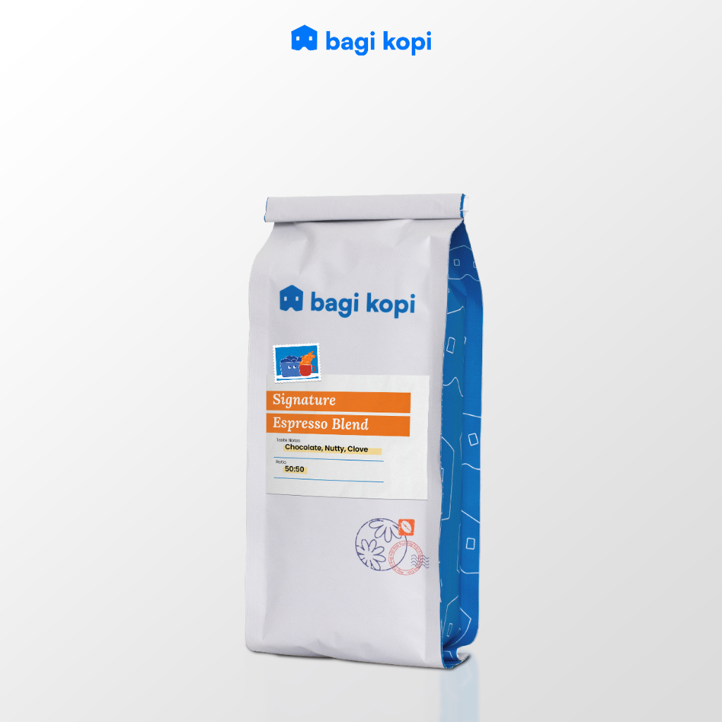 

Kopi Espresso Arabica Robusta Blend 50:50 Bagi Kopi - Wholebeans 500 gram