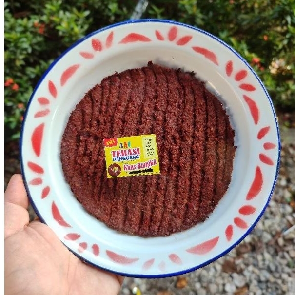 

Terasi panggang AAI khas bangka terasi piring siap makan asli bangka
