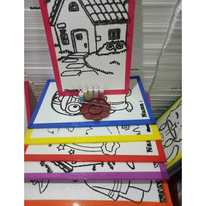 

MEMUKAU PAKET EKONOMIS 6 STEROFOAM LUKISPALET LUKIS bunga palet cat airPiring Cat Air Palet Palette Lukis Acrylic Murah Tempat Cat Air Bunga fn lukisan ART H4R5