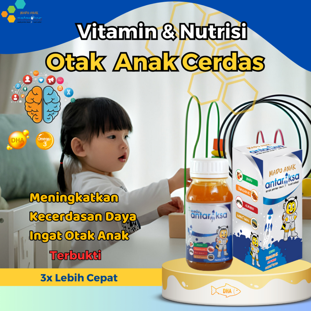 vitamin otak anak cerdas / Vitamin otak anak cerdas daya ingat / Vitamin anak untuk kecerdasan otak 